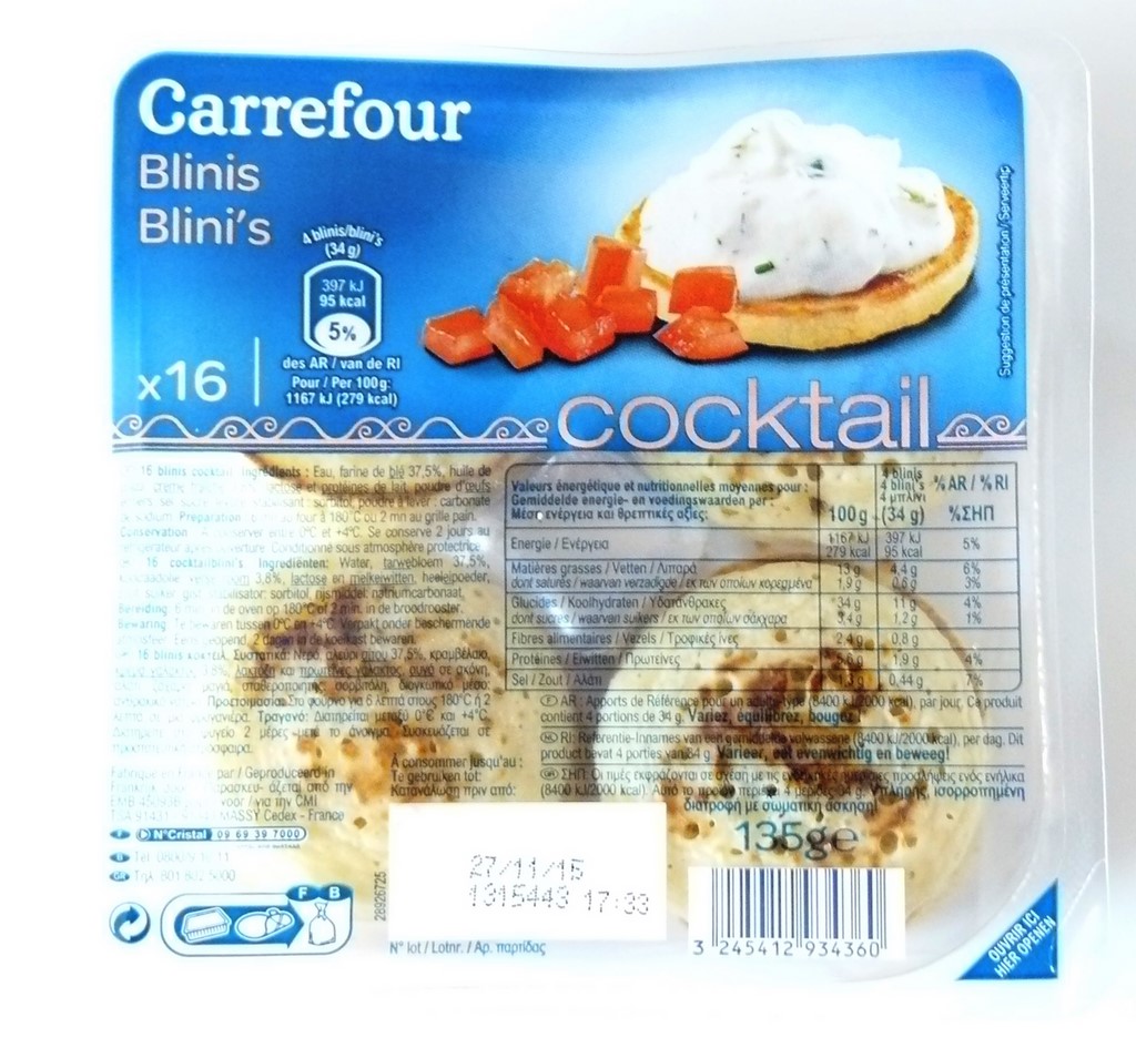 16 MINI BLINIS 135g