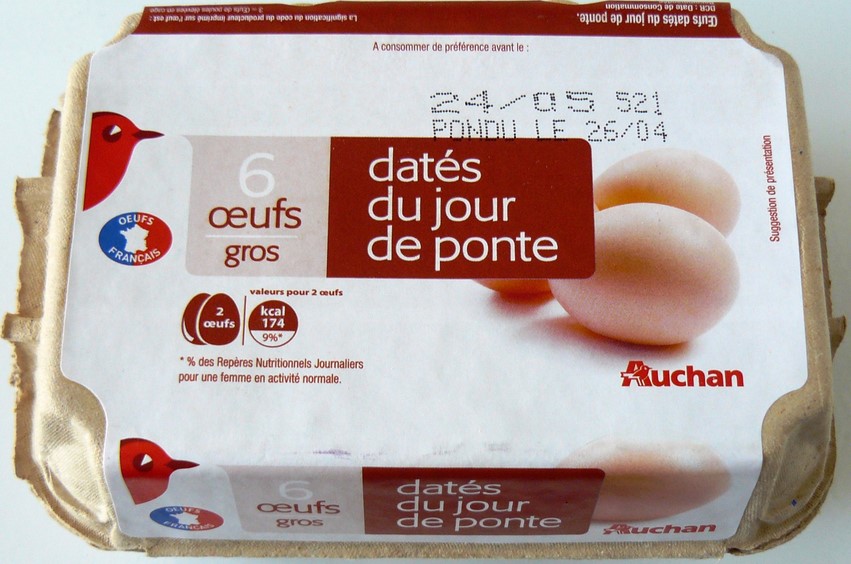 6 GROS ŒUFS