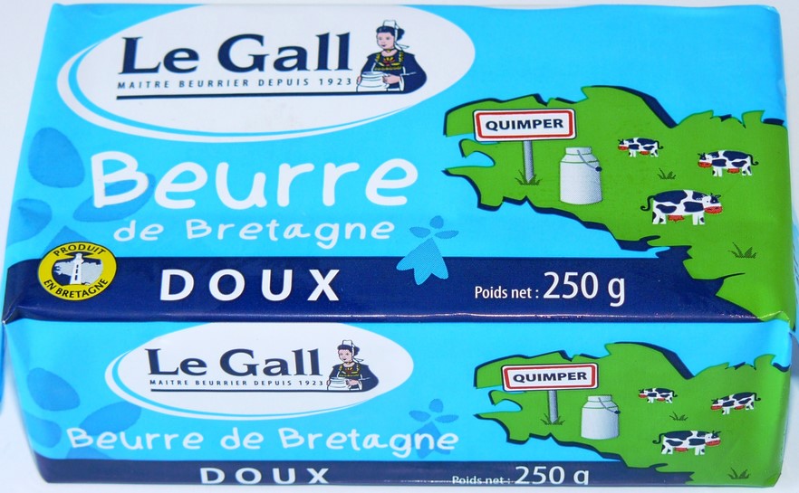 BEURRE DE BRETAGNE DOUX 250 G