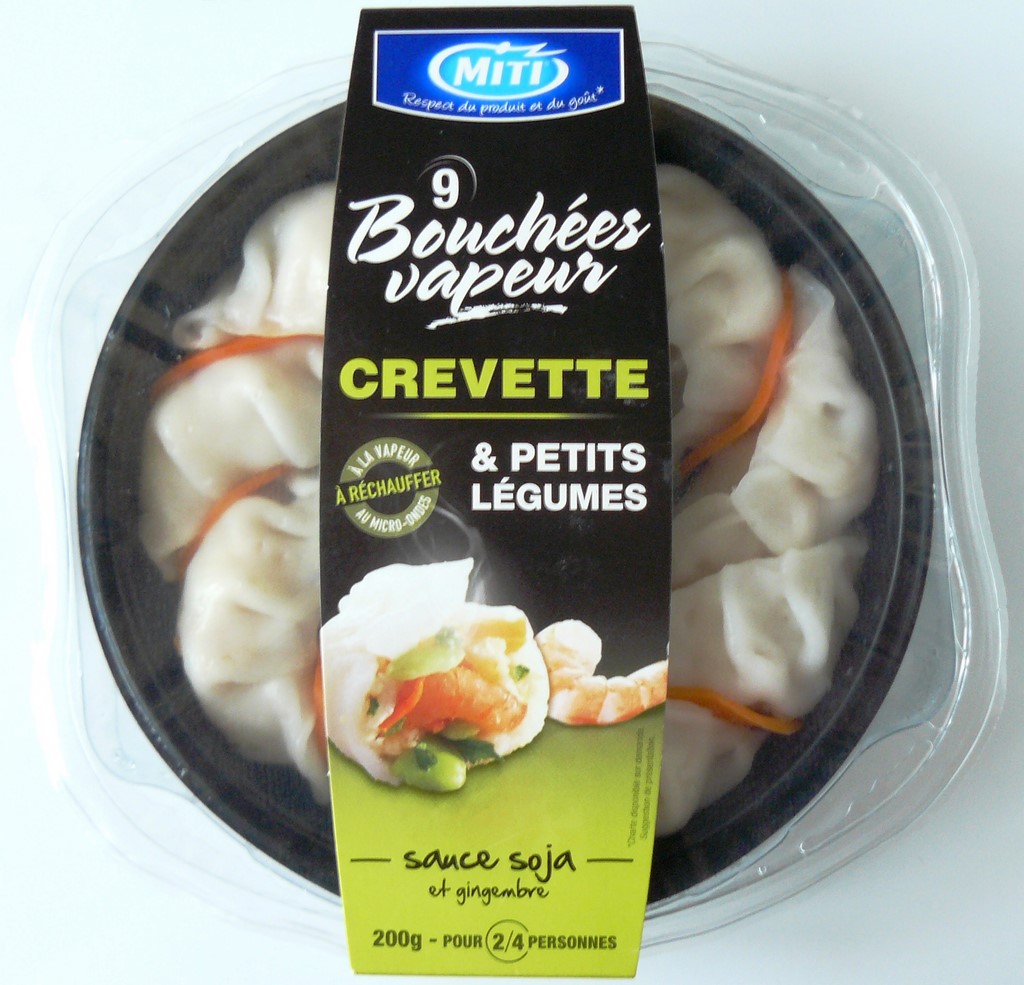 BOUCHÉES VAPEUR CREVETTE & PETITS LÉGUMES 200g