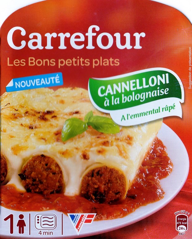 CANNELLONI A LA BOLOGNAISE, A L'EMMENTAL RÂPE