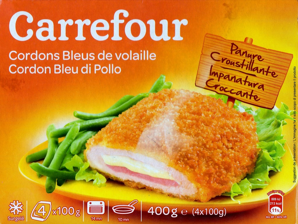 CORDONS BLEUS DE VOLAILLE 400g