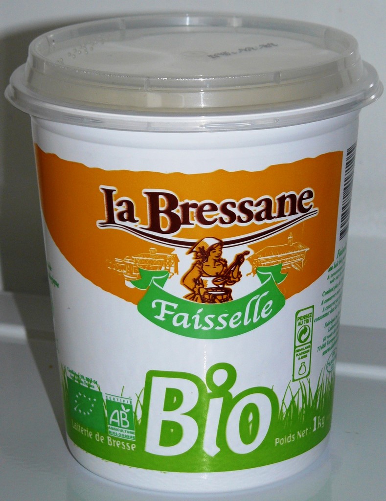 FAISSELLE AU LAIT BIO PASTEURISÉ 1Kg