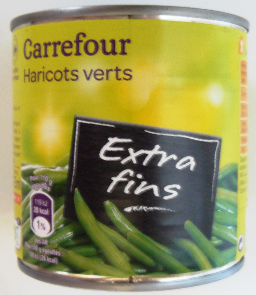 HARICOTS VERTS EXTRA FINS 400g