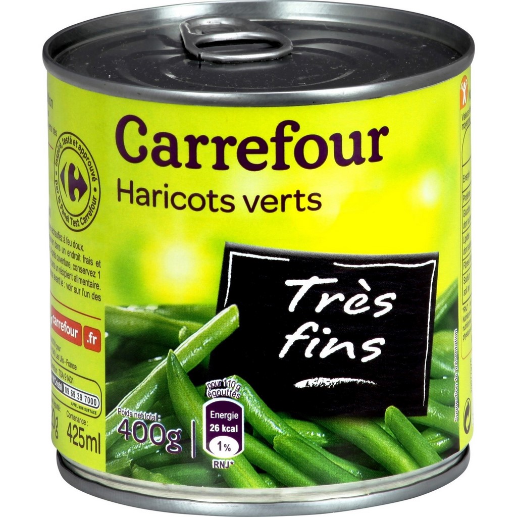 HARICOTS VERTS TRÈS FINS 400g