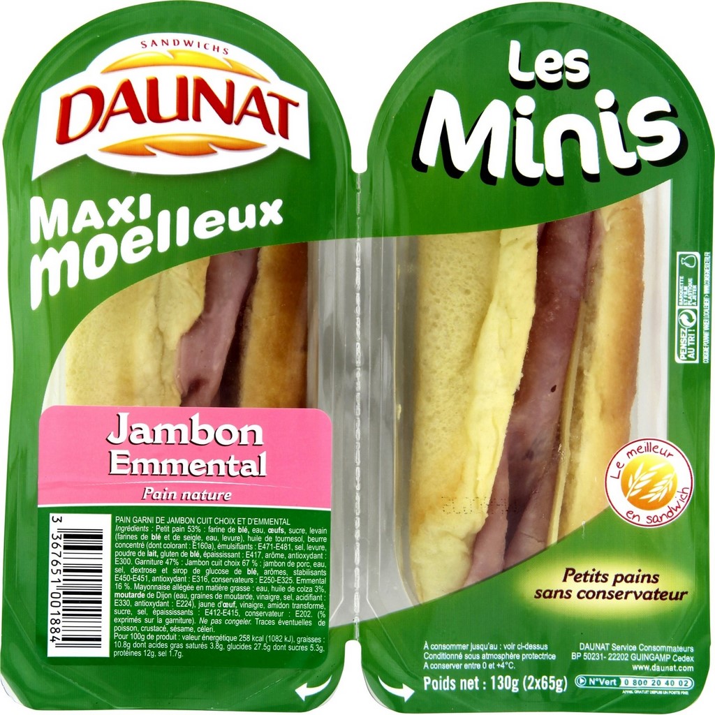 JAMBON EMMENTAL (X2) 130g