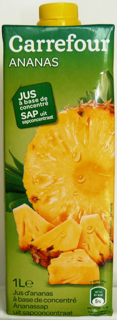 JUS D'ANANAS À BASE DE CONCENTRÉ 1 L
