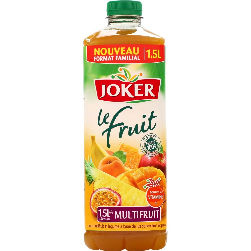 JUS MULTIFRUITS À BASE DE CONCENTRÉS 1,5 L