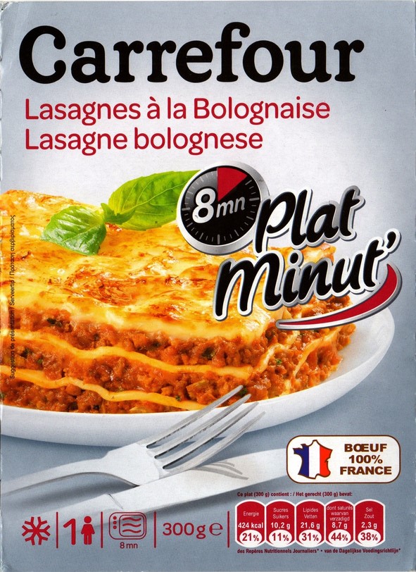 LASAGNES À LA BOLOGNAISE