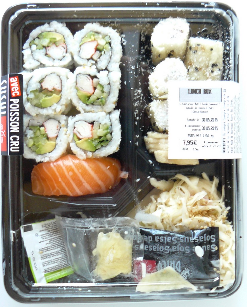 LUNCH BOX AVEC POISSON CRU 260g