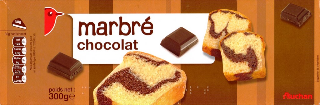 MARBRÉ CHOCOLAT