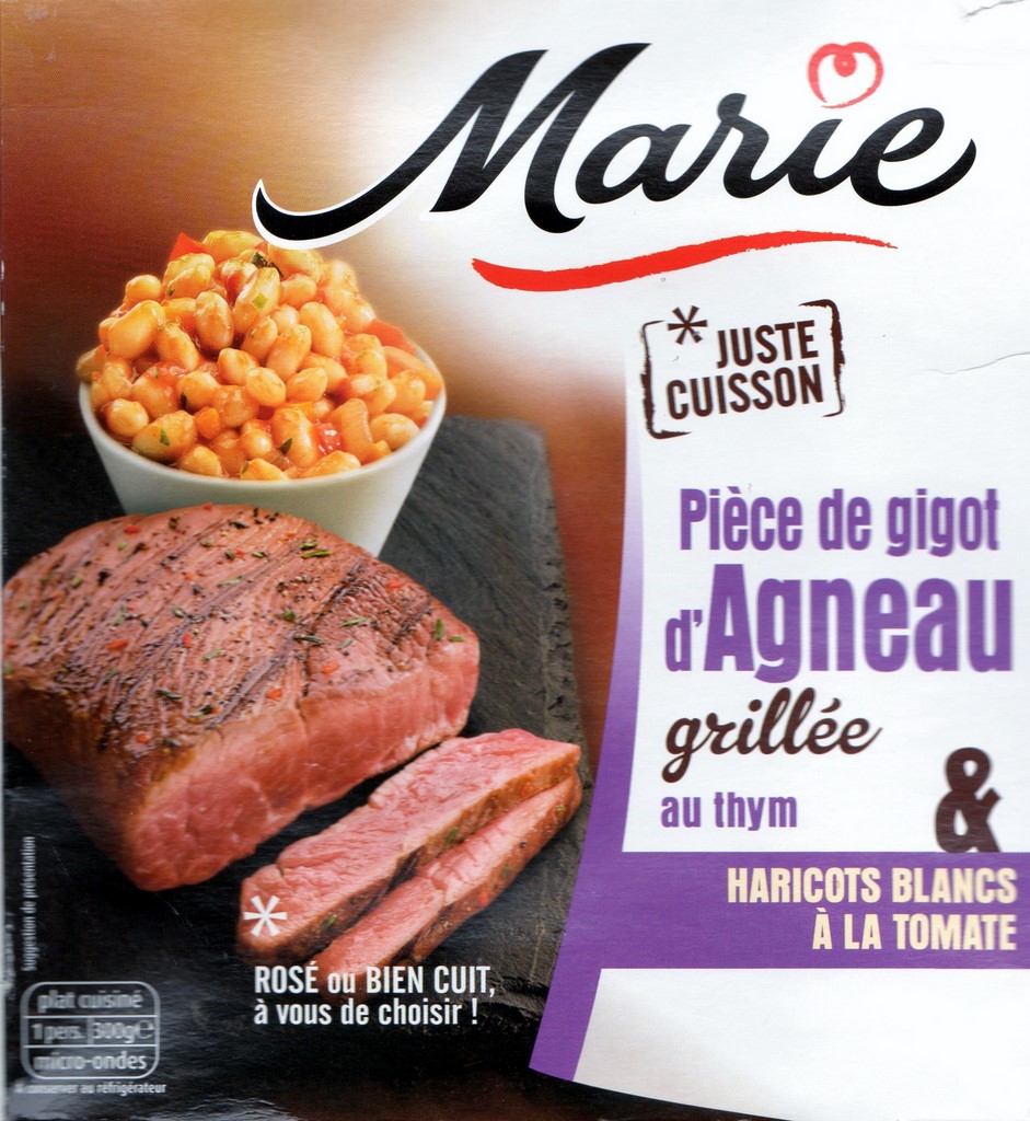 PIÈCE DE GIGOT D'AGNEAU GRILLÉE AU THYM & HARICOTS BLANCS À LA TOMATE