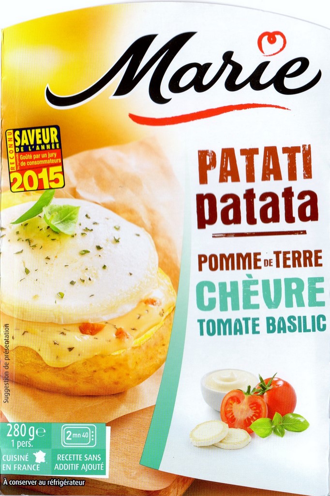 POMME DE TERRE CHÈVRE TOMATE BASILIC 280g