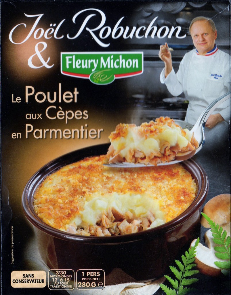 POULET AUX CÈPES EN PARMENTIER