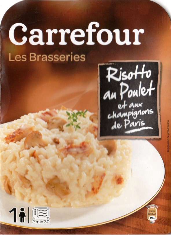 RISOTTO AU POULET ET AUX CHAMPIGNONS DE PARIS
