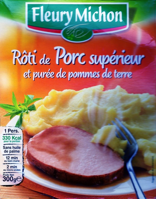 RÔTI DE PORC SUPÉRIEUR ET PURÉE DE POMMES DE TERRE