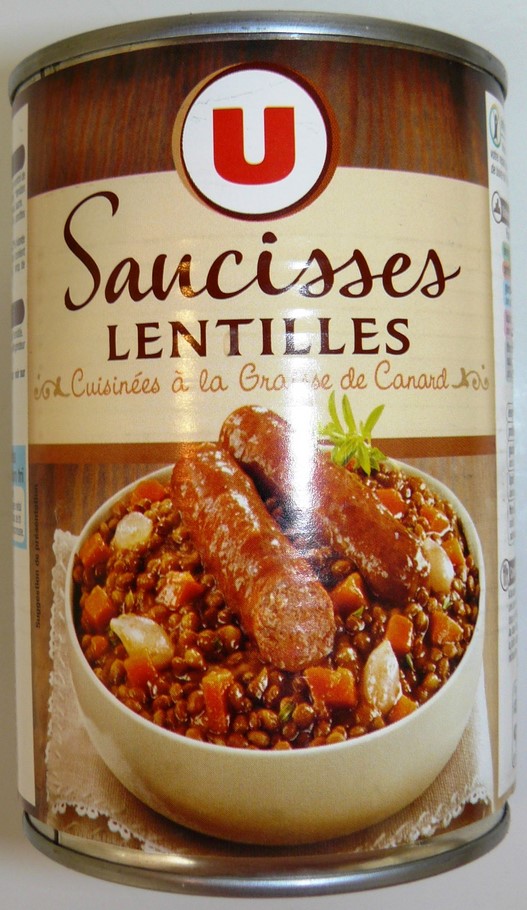 SAUCISSES LENTILLES 420g