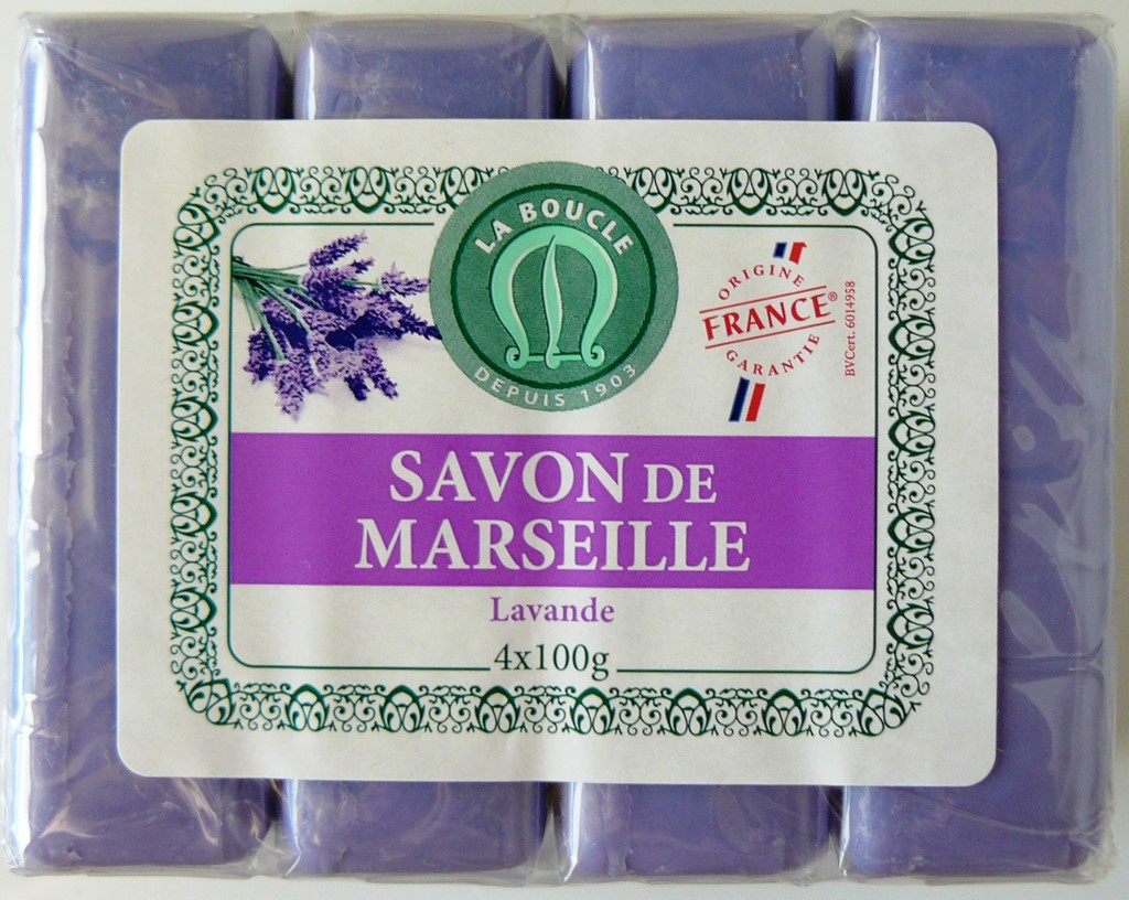 SAVON DE MARSEILLE LAVANDE 4x100g