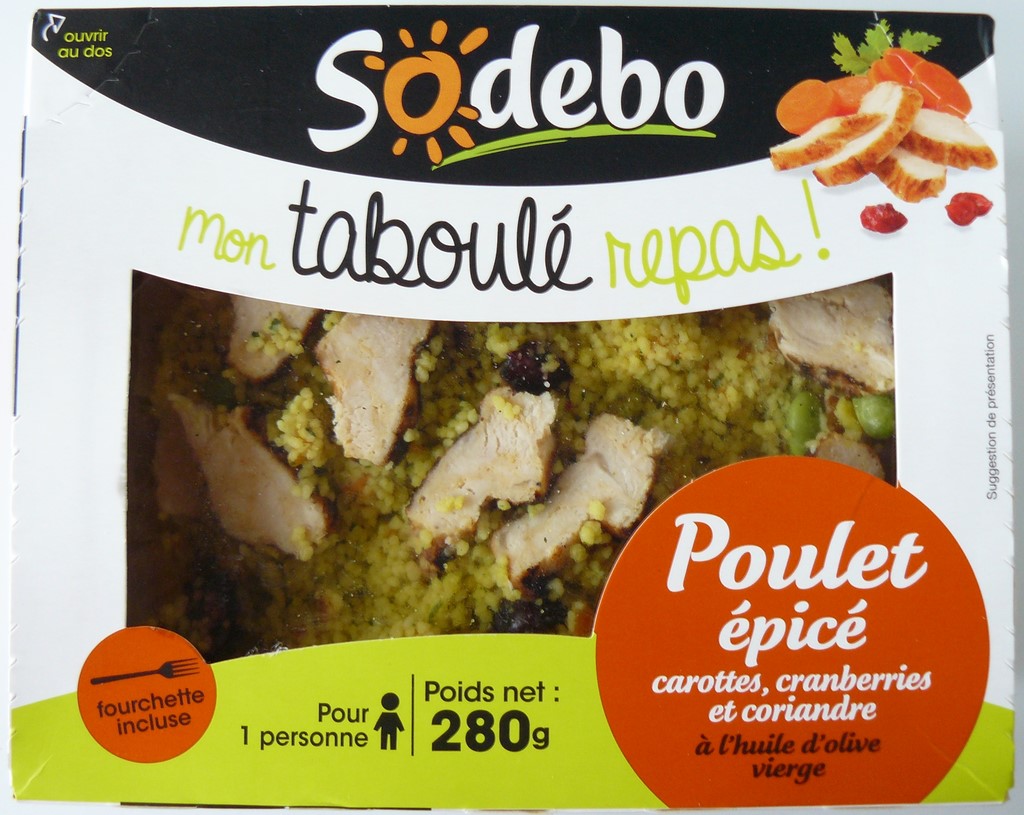 TABOULÉ POULET ÉPICÉ 280g