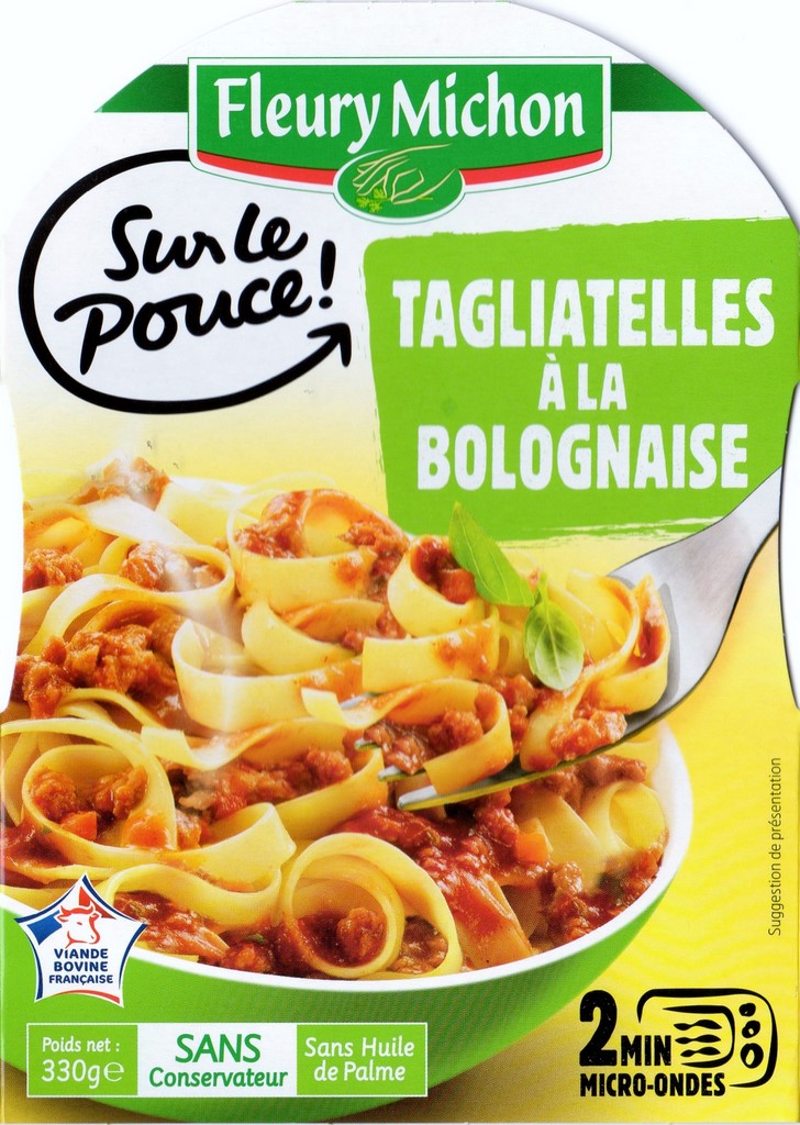 TAGLIATELLES À LA BOLOGNAISE