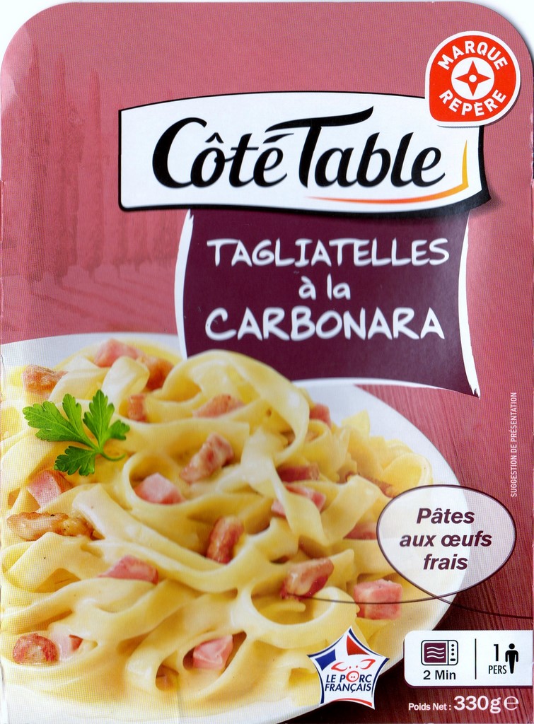 TAGLIATELLES À LA CARBONARA 300g