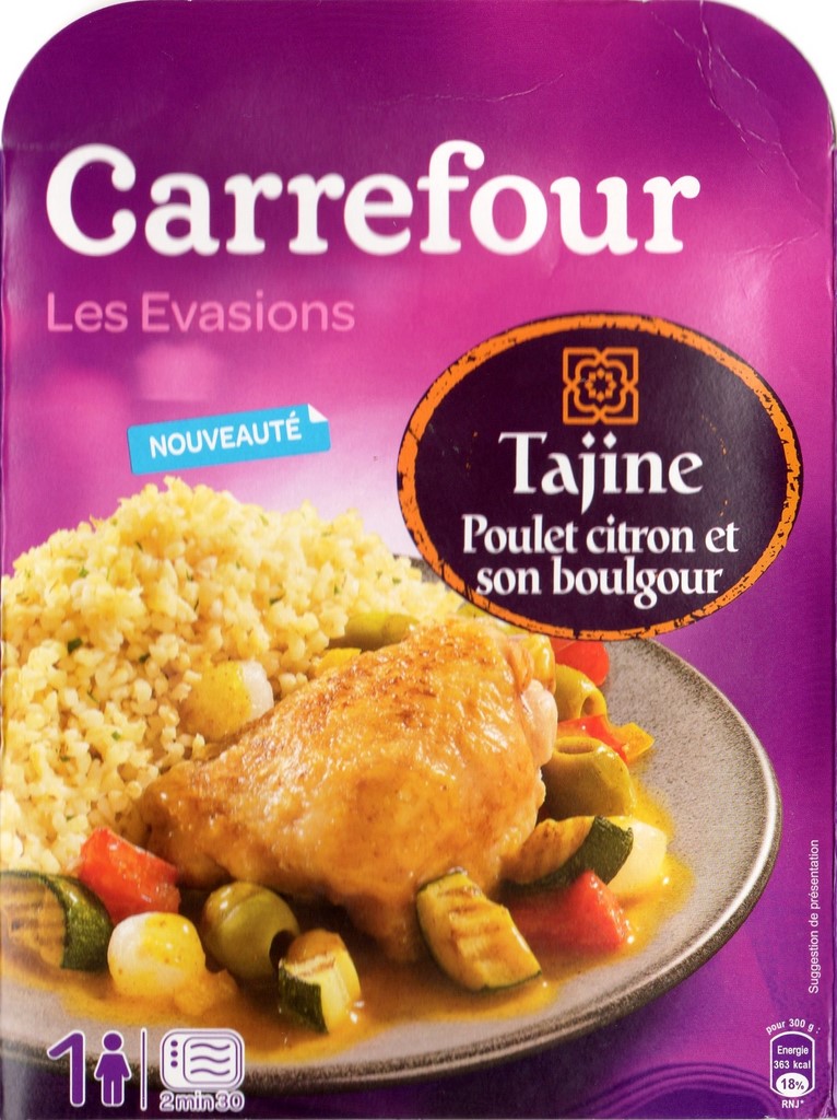 TAJINE POULET CITRON ET SON BOULGOUR