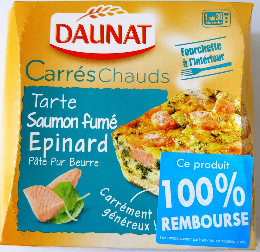 TARTE SAUMON FUMÉ ÉPINARD 190g