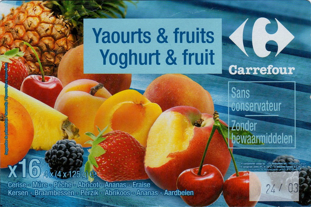 YAOURTS & FRUITS (x16) 2Kg