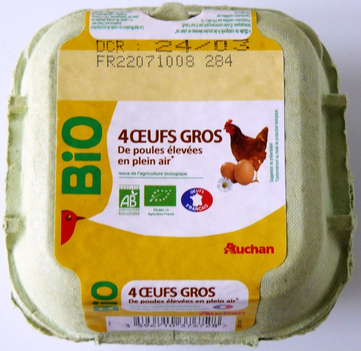 4 ŒUFS GROS BIO