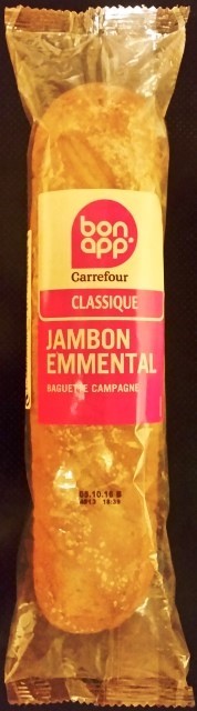 BAGUETTE CAMPAGNE JAMBON EMMENTAL 220g