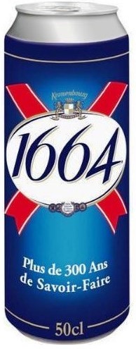 BIÈRE BLONDE 1664 5,5% ALC 50cl - KRONENBOURG
