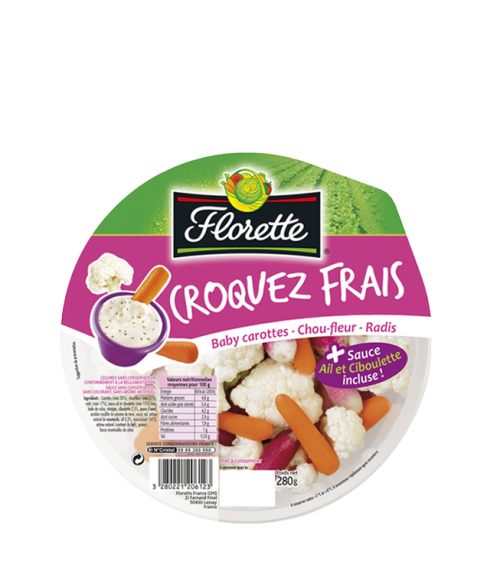 CROQUEZ FRAIS BABY CAROTTES – CHOU-FLEUR - RADIS