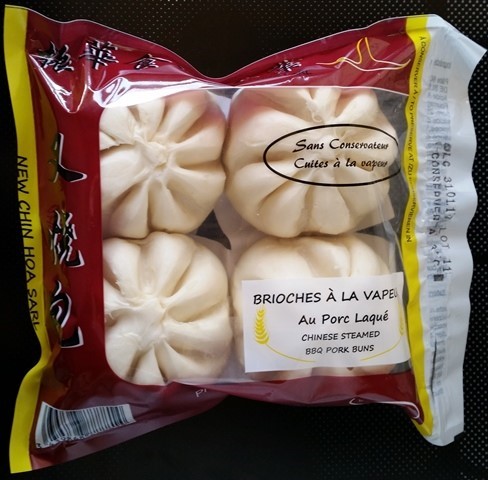 BRIOCHES À LA VAPEUR AU PORC LAQUÉ (X4) 400g