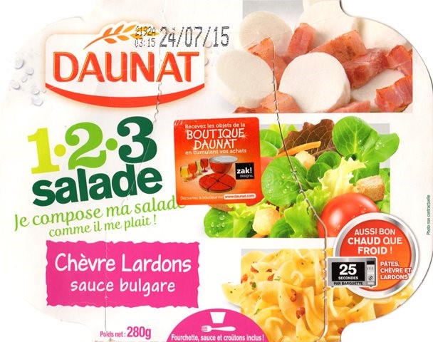 CHÈVRE LARDONS SAUCE BULGARE 280g