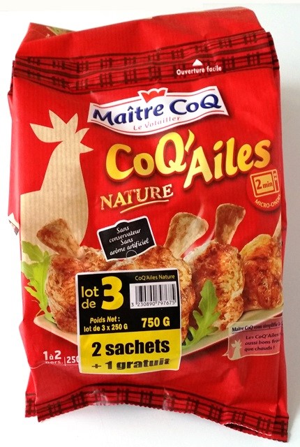 COQ'AILES NATURE (X3) 750g