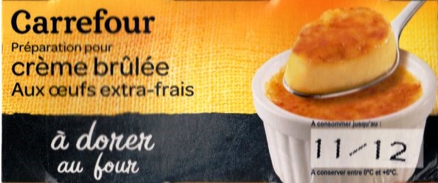 CRÈME BRULÉE AUX ŒUFS EXTRA-FRAIS (X4) 400g