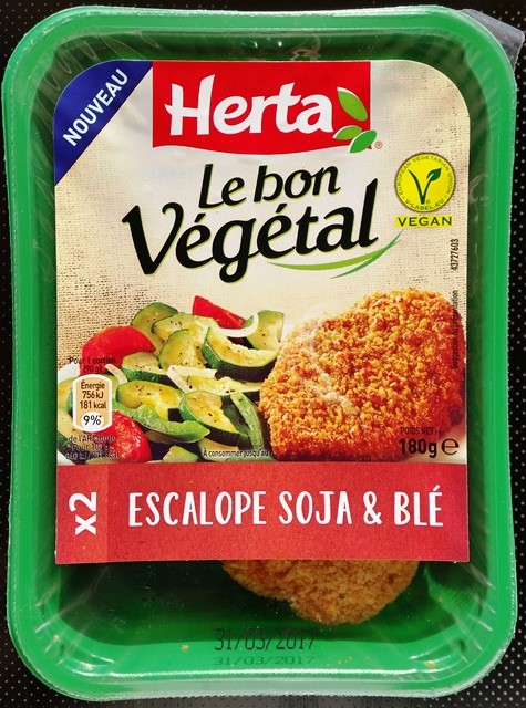 ESCALOPE SOJA & BLÉ (X2) 180g
