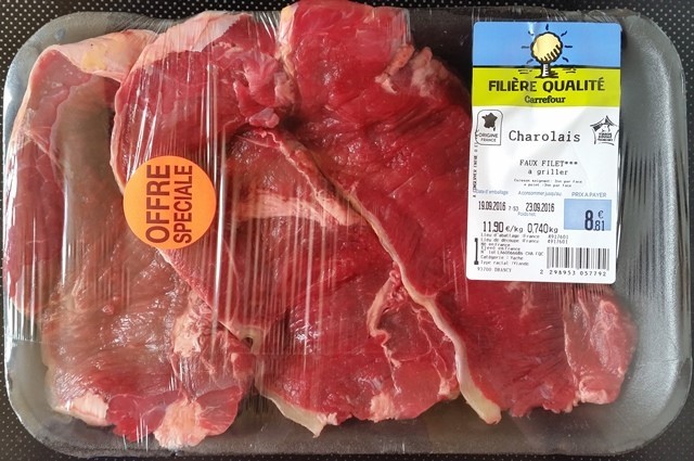 FAUX FILET CHAROLAIS À GRILLER 740g