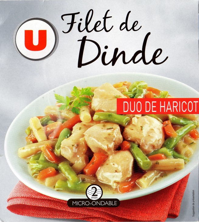 FILET DE DINDE ET DUO DE HARICOTS 300g