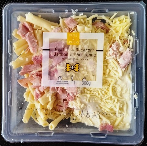 GRATIN DE MACARONI AU JAMBON À L’ANCIENNE 300g