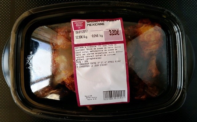 GRIGNOTTE DE POULET MEXICAINE 248g