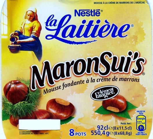 MOUSSE FONDANTE À LA CRÈME DE MARRONS (x8) 550,4g