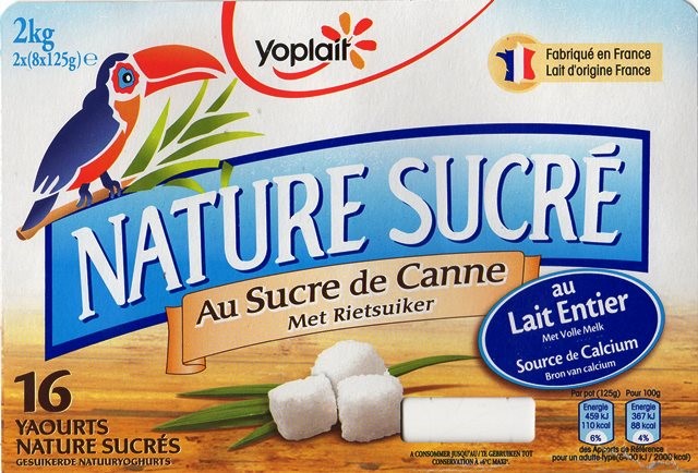 NATURE AU SUCRE DE CANNE (x16) 2Kg