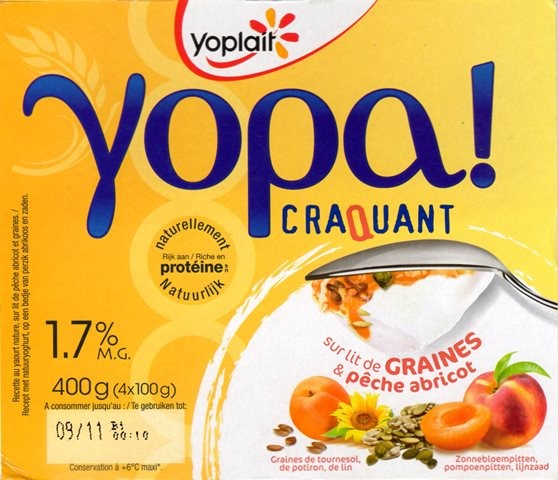 NATURE SUR LIT DE GRAINES & PÊCHE ABRICOT (X4) 400g