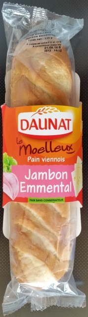 PAIN VIENNOIS JAMBON EMMENTAL 230g