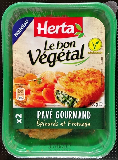 PAVÉ GOURMAND ÉPINARDS ET FROMAGE (X2) 180g