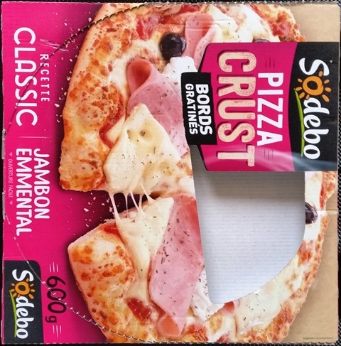 PIZZA CRUST JAMBON EMMENTAL 600g