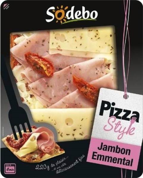 PIZZA STYLE JAMBON EMMENTAL 220 G