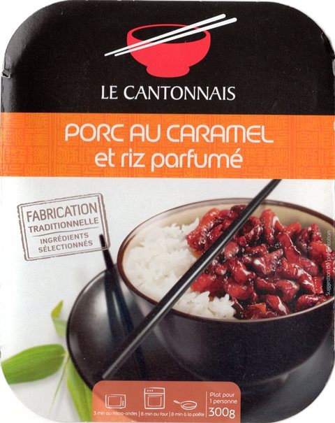 PORC AU CARAMEL ET RIZ PARFUMÉ 300g