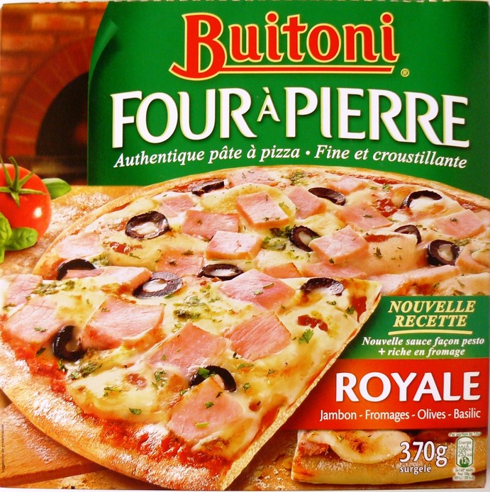 ROYALE JAMBON-FROMAGES-OLIVES-BASILIC 370g